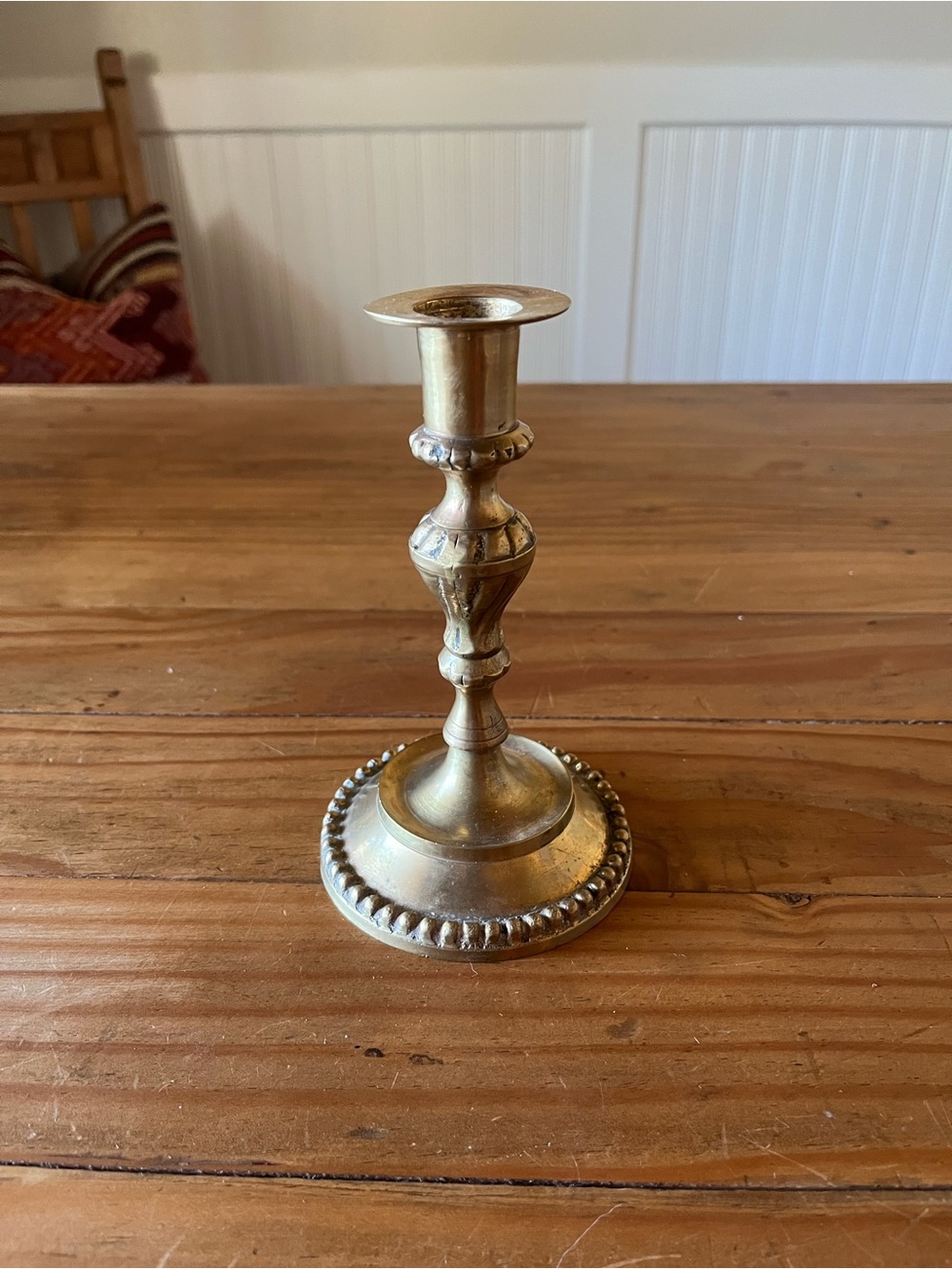 Vintage Brass Candlestick Holder